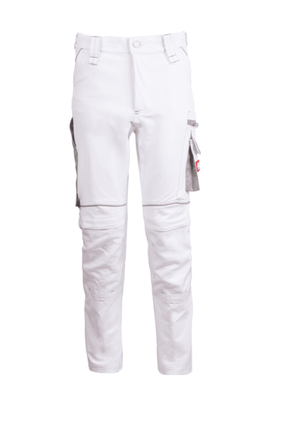 Stretch Work Trouser - white/grey effect (MAS130)
