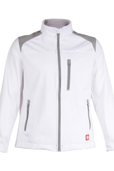 Stretch Softshell Jacket - white/grey (MAS610)