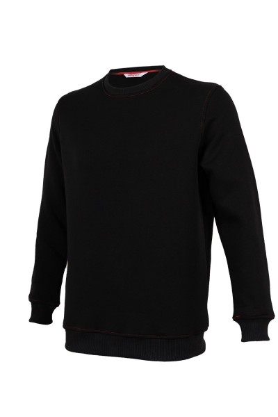 Basic Sweatshirt -black/Red (MAS214)