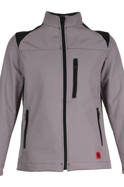 Stretch Softshelljacke - grau/schwarz (MAS612)